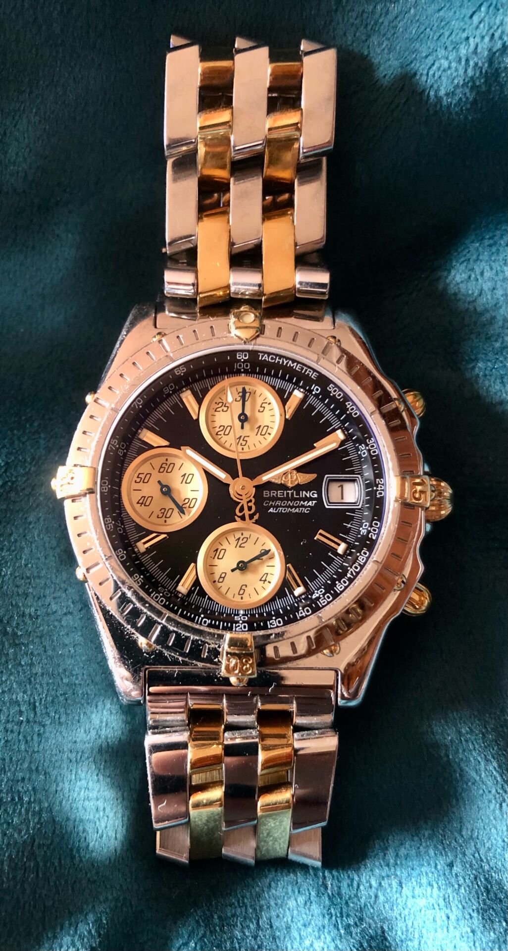 Breitling Chronomat acero-oro anverso