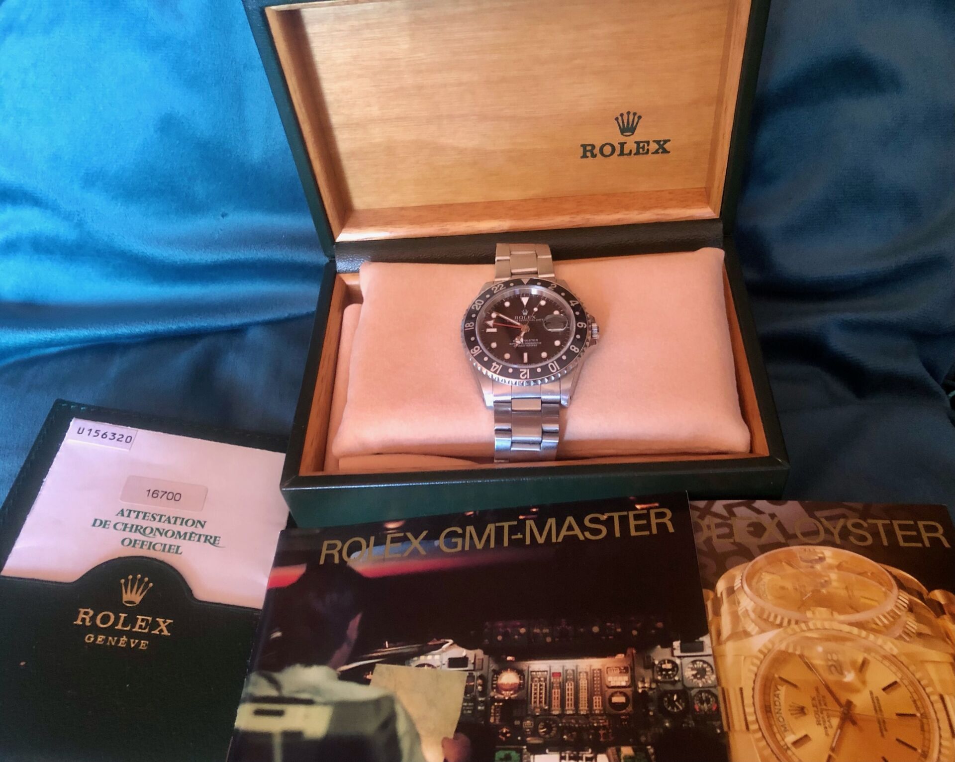 Rolex GMT-Master,caja y papeles